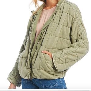 Free People Dolman Quilted Knit Jacket